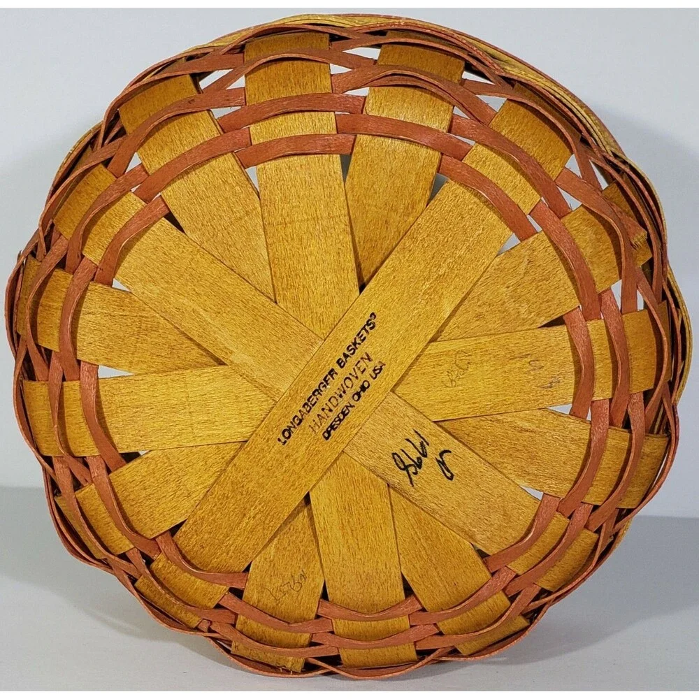 Used ~ Longaberger 1998 MOTHER’S DAY “Rings and Things” BASKET #10383 +New Pouch